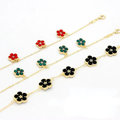 18k Gold Plating Flower Bracelets